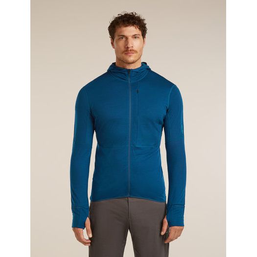 Icebreaker Men's Merino Blend 200 RealFleece Descender Long Sleeve Zip Hoodie
