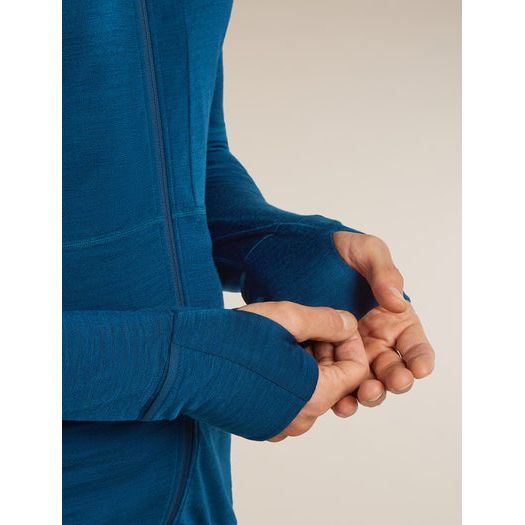 Icebreaker Men's Merino Blend 200 RealFleece Descender Long Sleeve Zip Hoodie