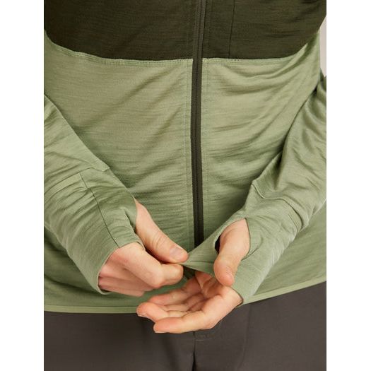 Icebreaker Men's Merino Blend 200 RealFleece Descender Long Sleeve Zip Hoodie