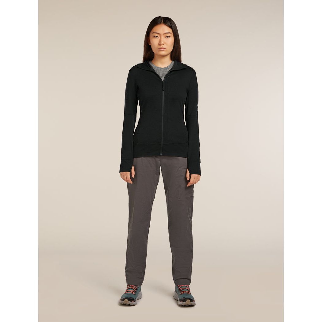 Icebreaker Women's Merino 260 Quantum Long Sleeve Zip Hoodie Fleece Outside Sports