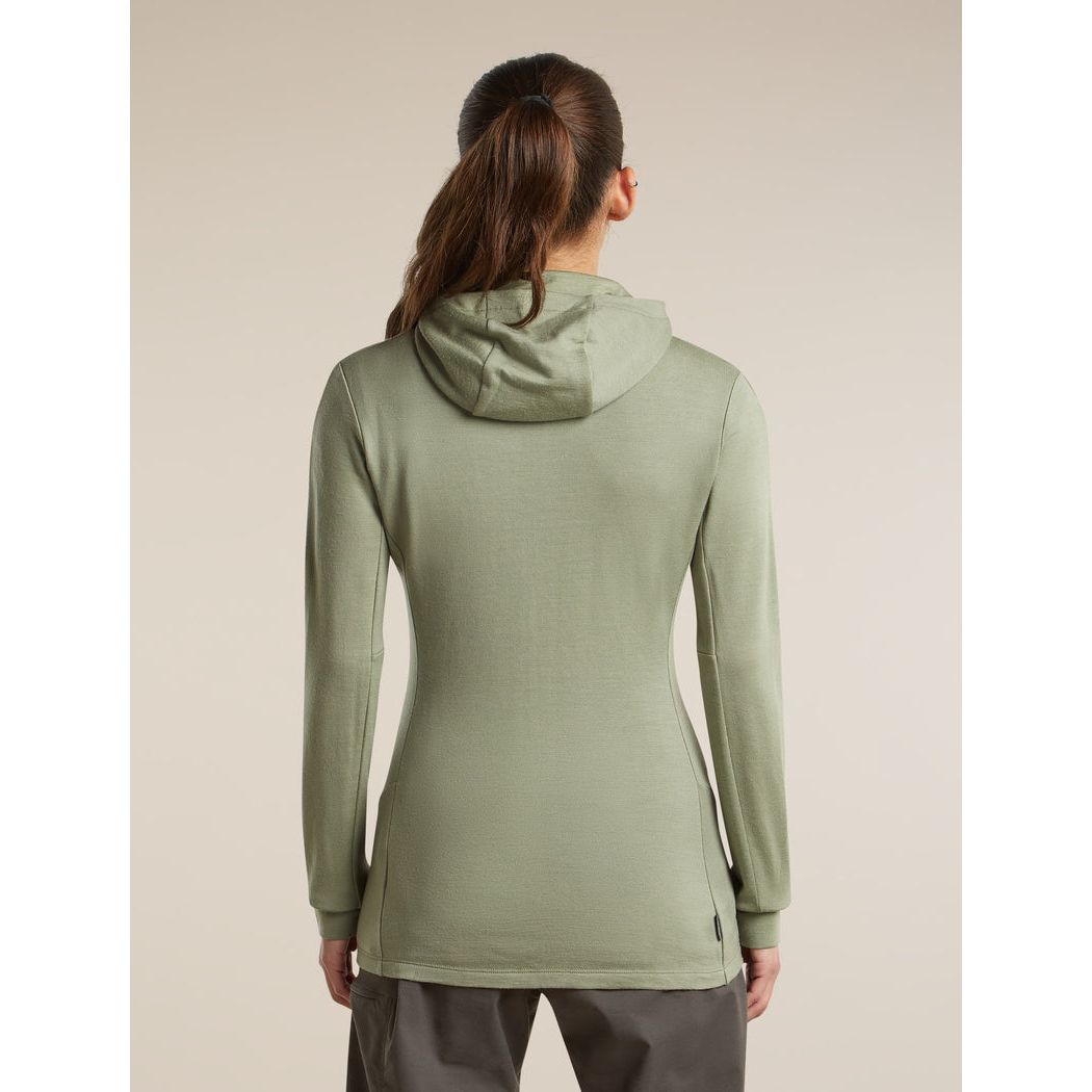 Icebreaker Women's Merino 260 Quantum Long Sleeve Zip Hoodie Fleece Outside Sports