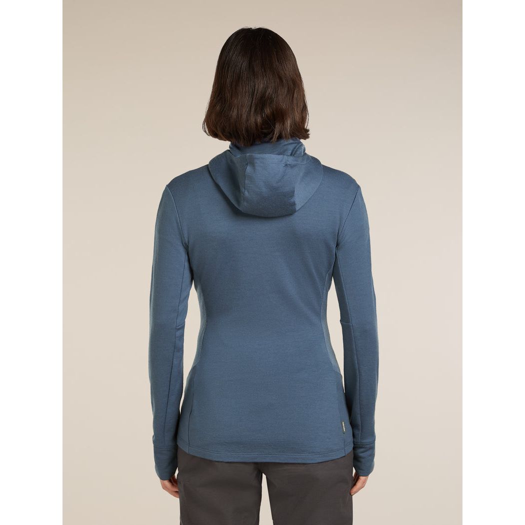 Icebreaker Women's Merino 260 Quantum Long Sleeve Zip Hoodie Fleece Outside Sports