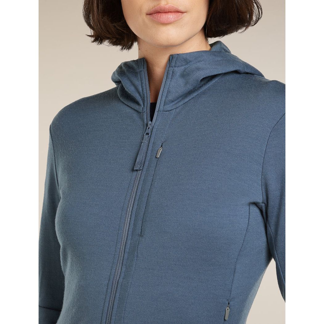 Icebreaker Women's Merino 260 Quantum Long Sleeve Zip Hoodie Fleece Outside Sports