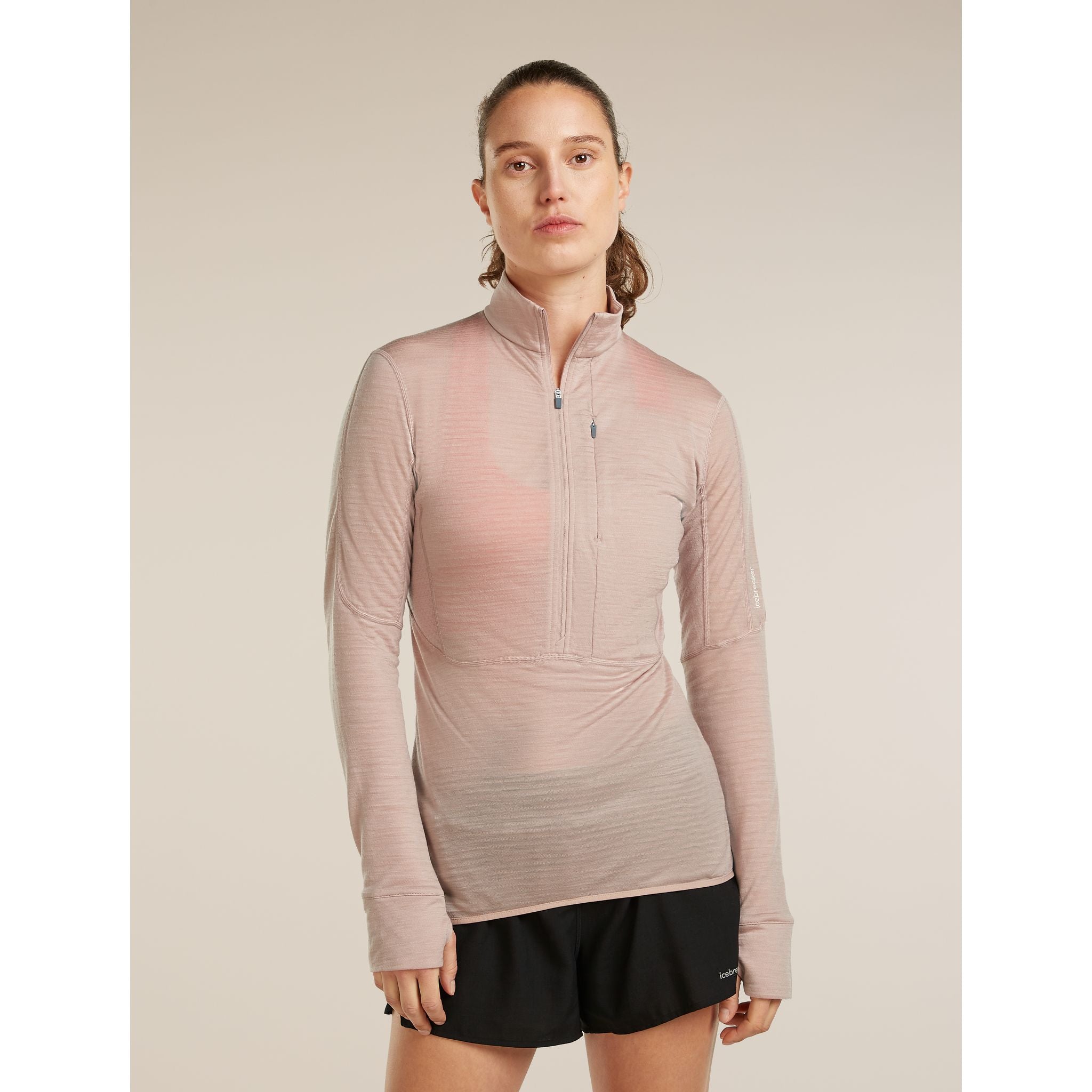 Icebreaker Women's Merino 200 RealFleece Descender Long Sleeve Half Zip