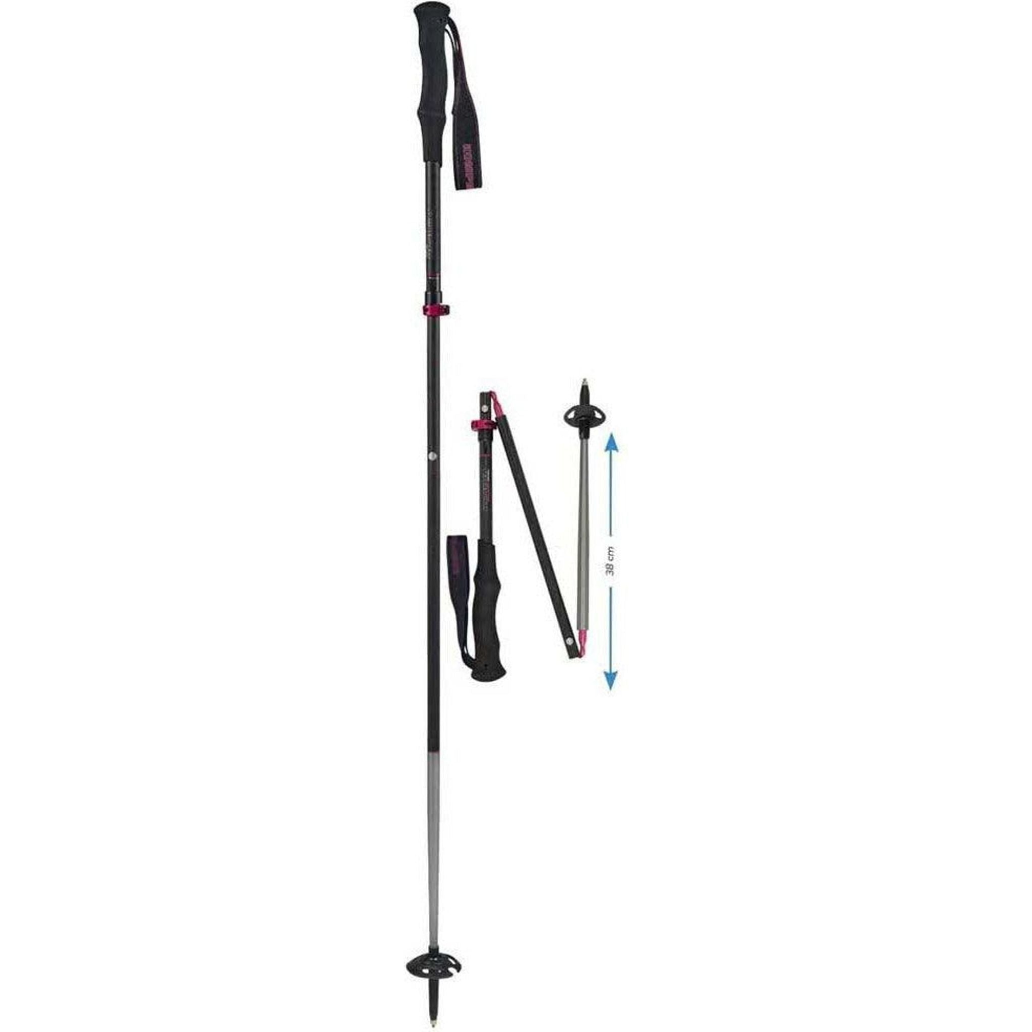 Komperdell Carbon FXP4 Expedition Vario Compact Telescopic Ski Poles Outside Sports
