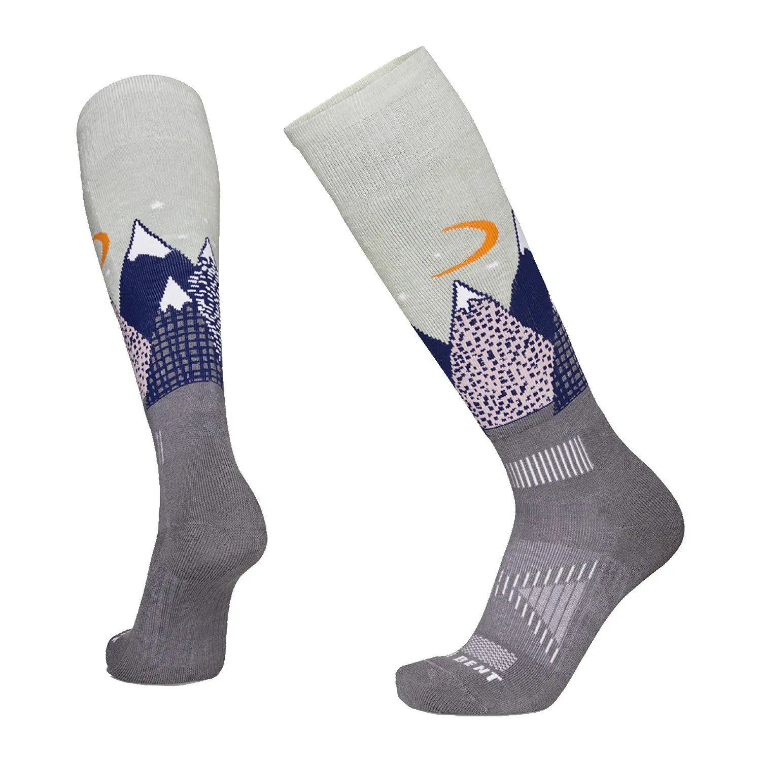 Le Bent Kid's Light Cushion Snowy Mountains Snow Socks