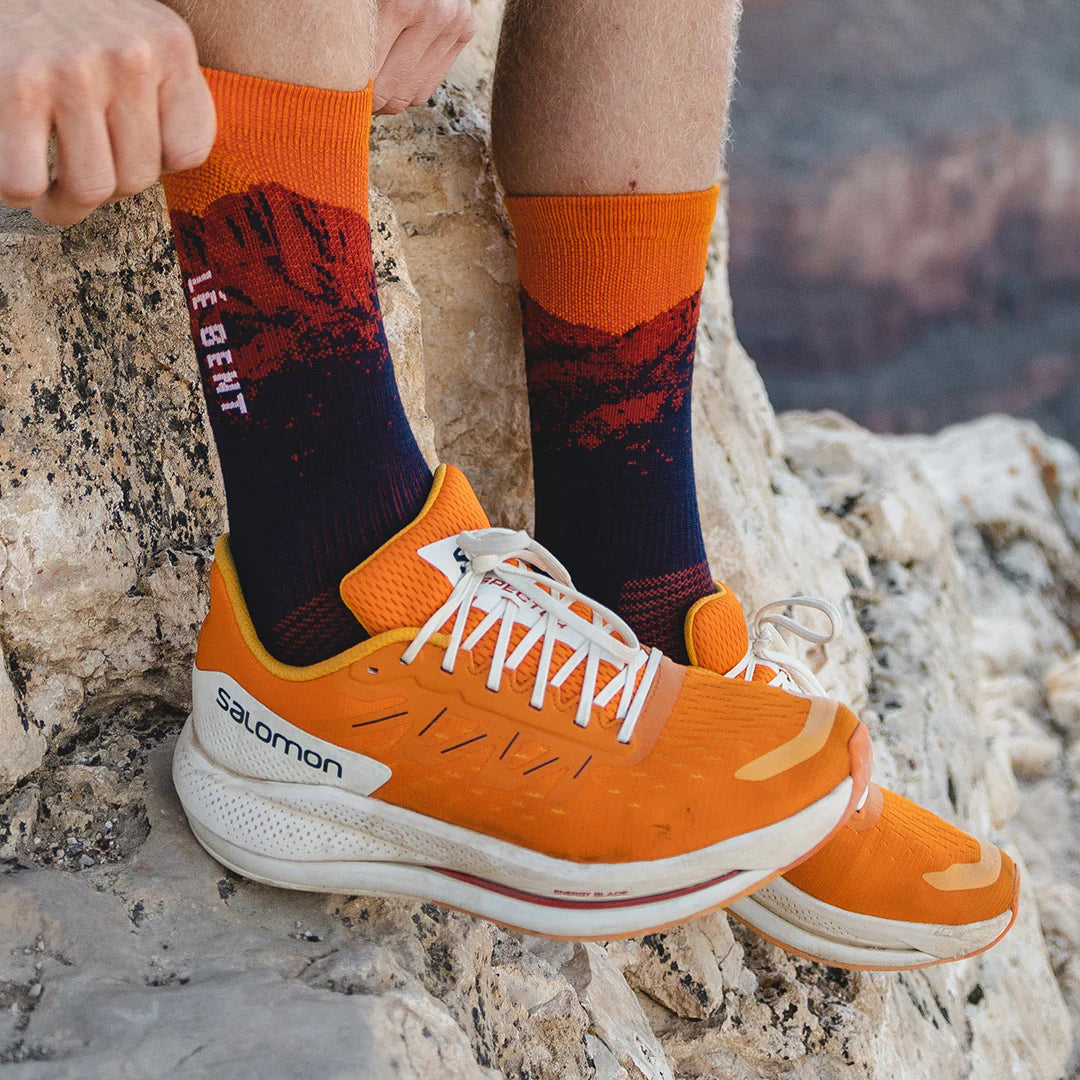 Le Bent Mickey Graglia Pro Zero Cushion 3/4 Trail Sock