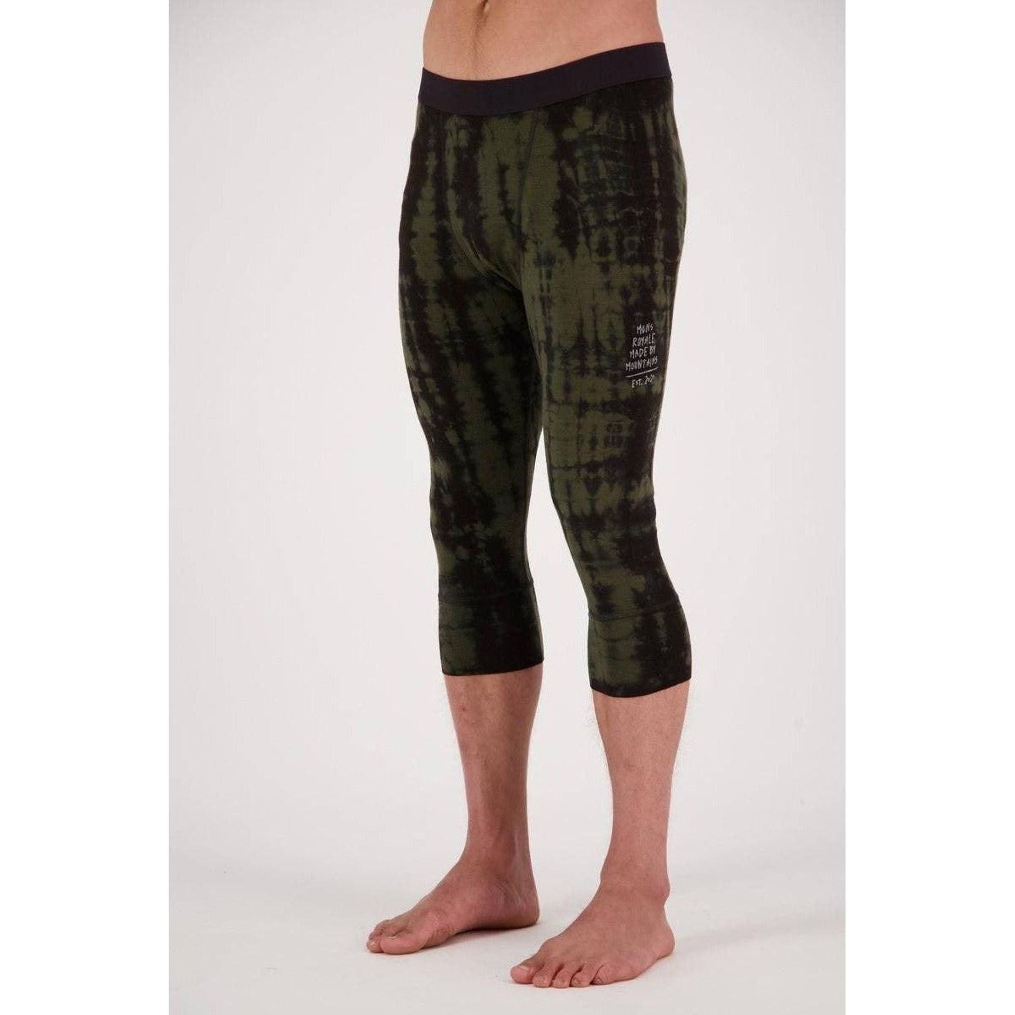 Mons Royale Mens Cascade 3/4 Leggings Outside Sports