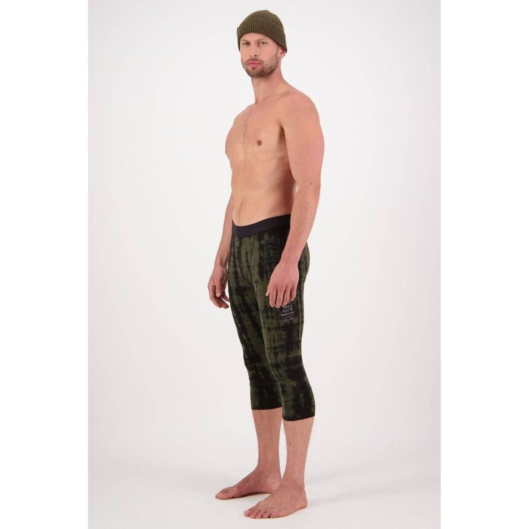 Mons Royale Mens Cascade 3/4 Leggings Outside Sports