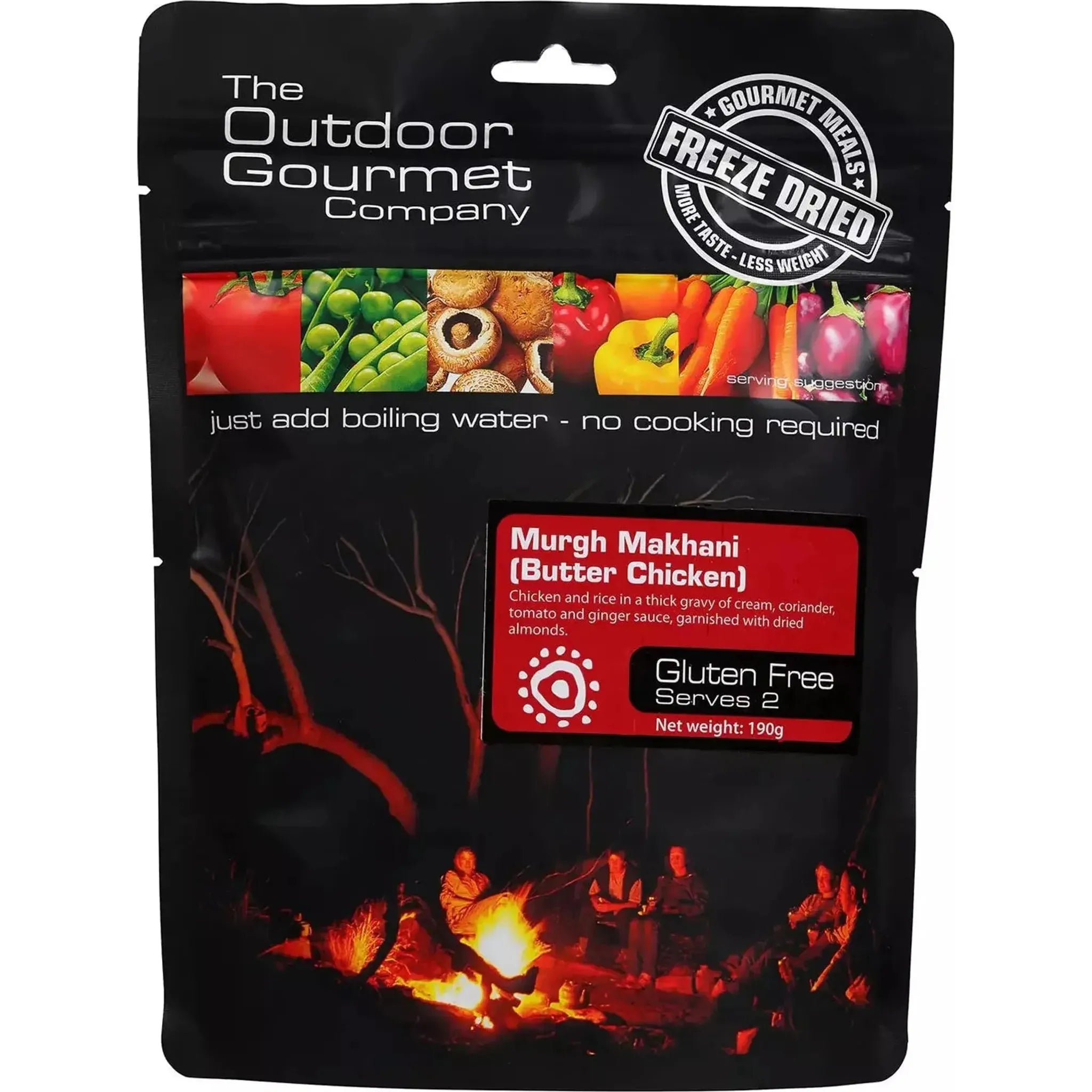 Outdoor Gourmet Butter Chicken 190g Outside Sports