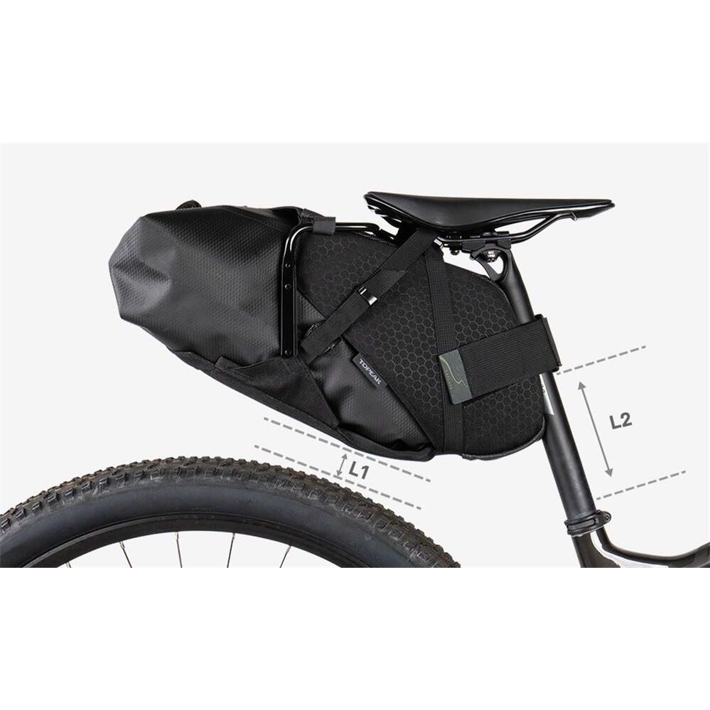 Topeak Bikepacking Backloader X10L Seatpost Mount Bag with Waterproof Inner Bag