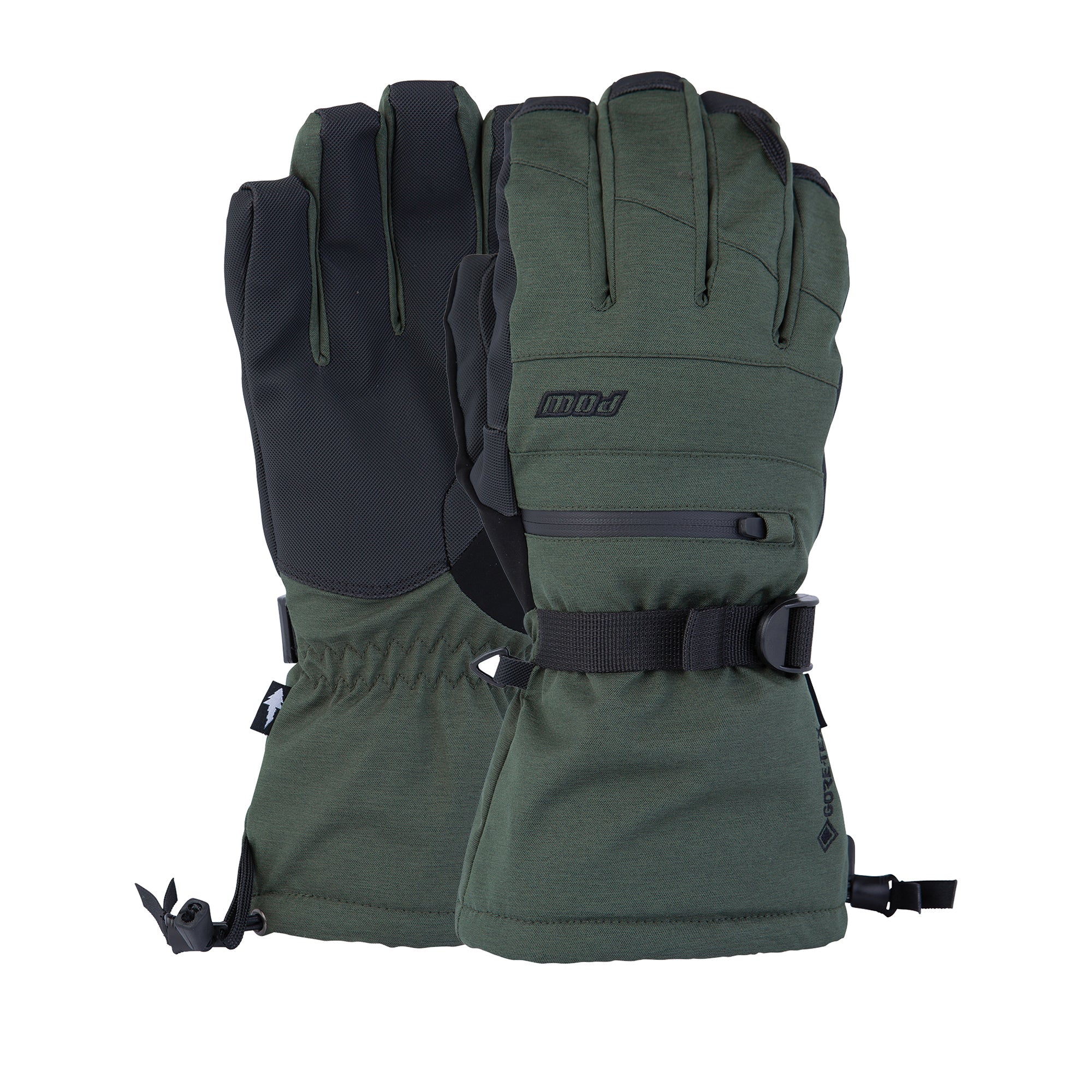 POW Men's Wayback Long GTX Ski Gloves Outside Sports