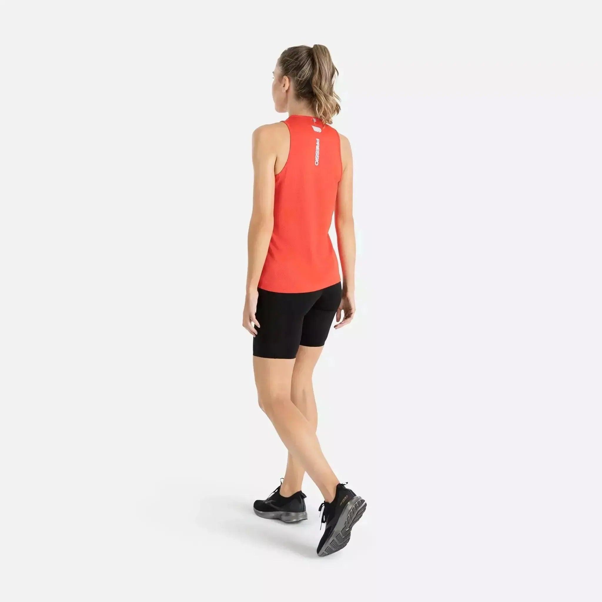 Pressio Womens Hapai Singlet Wideback Outside Sports