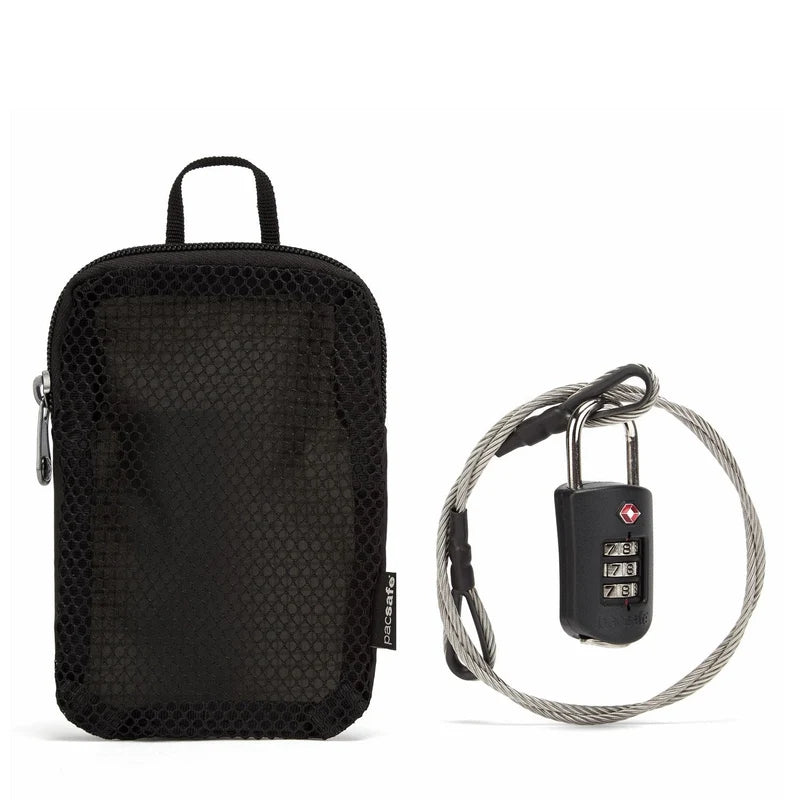 Pacsafe Prosafe 1000 TSA Combination Lock with Steel Cable Packs Accessories Outside Sports