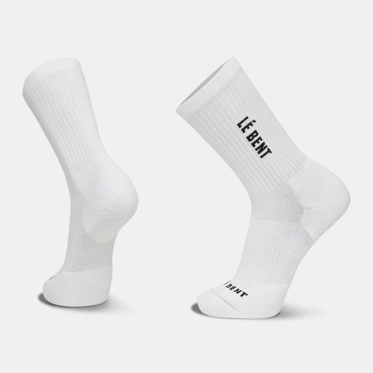 Le Bent Targeted Cushion Logo 3/4 Crew Ribbed Socks