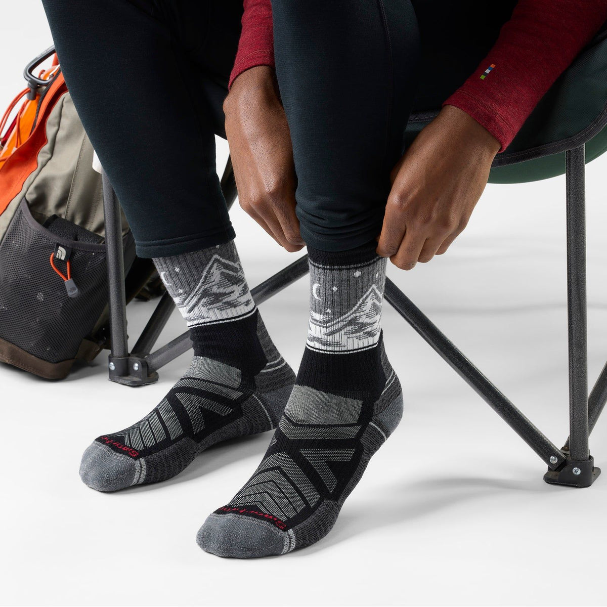 Smartwool Men's Light Cushion Valley View Crew Hiking Socks