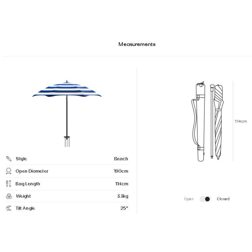 Blunt Beach Umbrella
