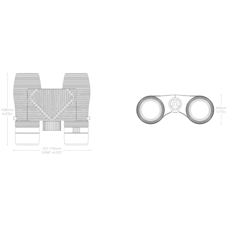 Nocs Standard Issue 10X25 Waterproof Binoculars