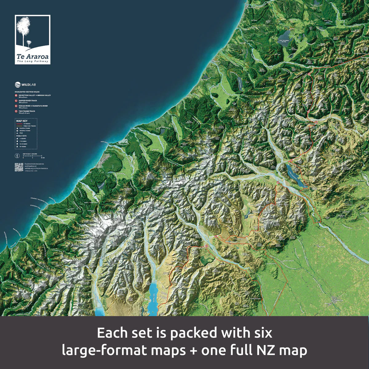 WildLab Te Araroa Map Series and Toolkit