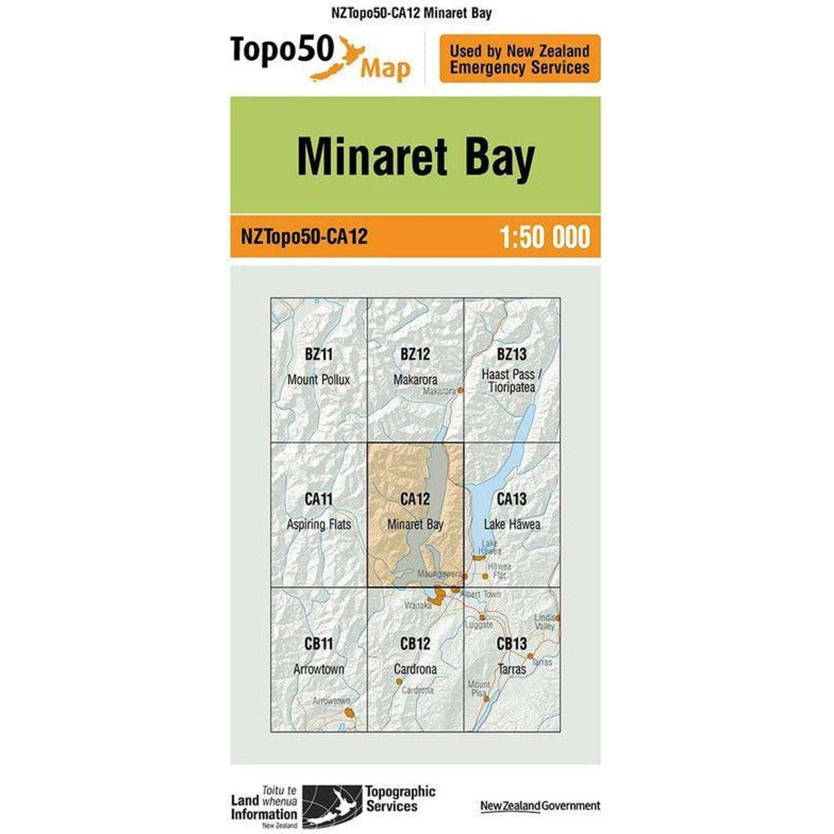 Topo Map 50 Minaret Bay CA12 – Outside Sports