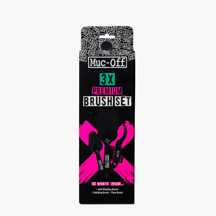 Muc Off Premium Cleaning Brush Set - 3 Pack