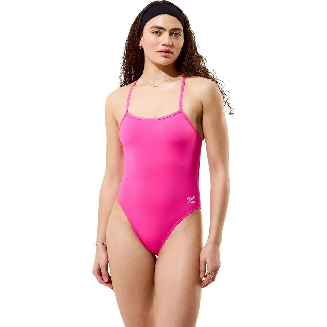 Speedo Women's Solid Endurance+Max V-Back 2.0 One Piece
