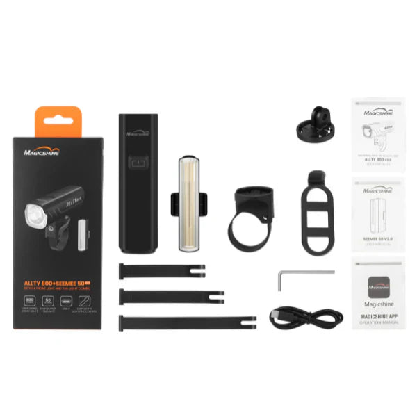 Magic Shine Allty 800 V2.0 + Seemee 50 V2.0 Bike Light Combo Set