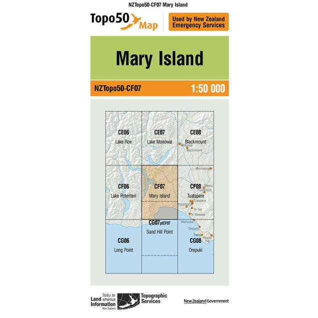 Topo Map 50 Mary Island CF07
