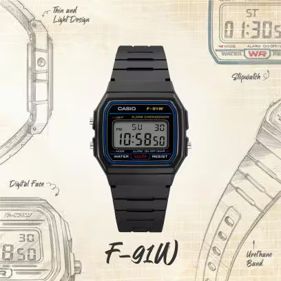 Casio F91W Digital Watch