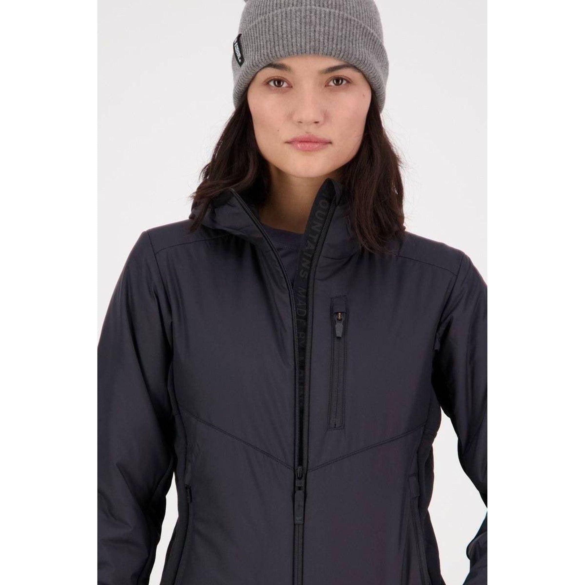 Mons Royale Womens Arete Wool Insulation Hood Outside Sports