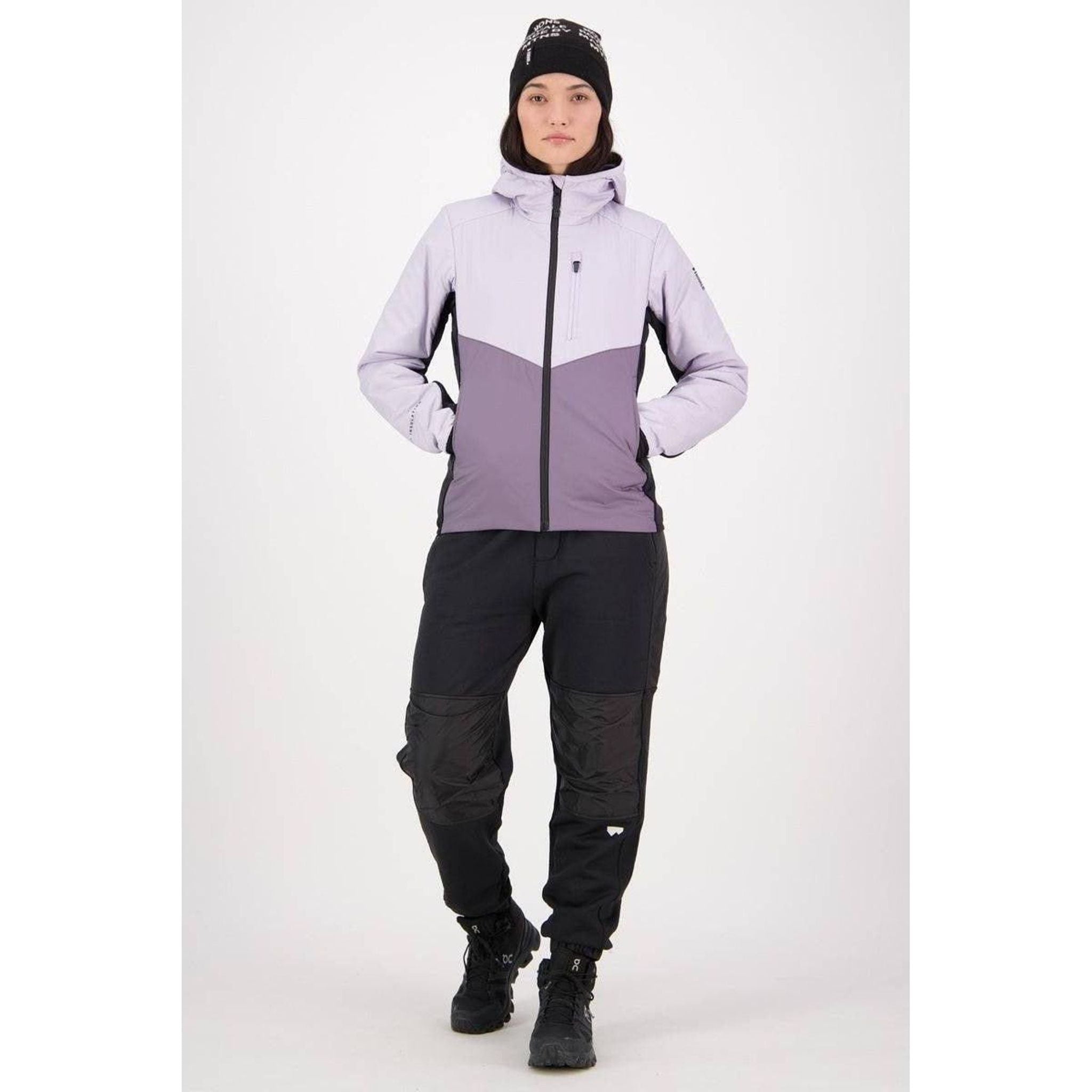 Mons Royale Womens Arete Wool Insulation Hood Outside Sports