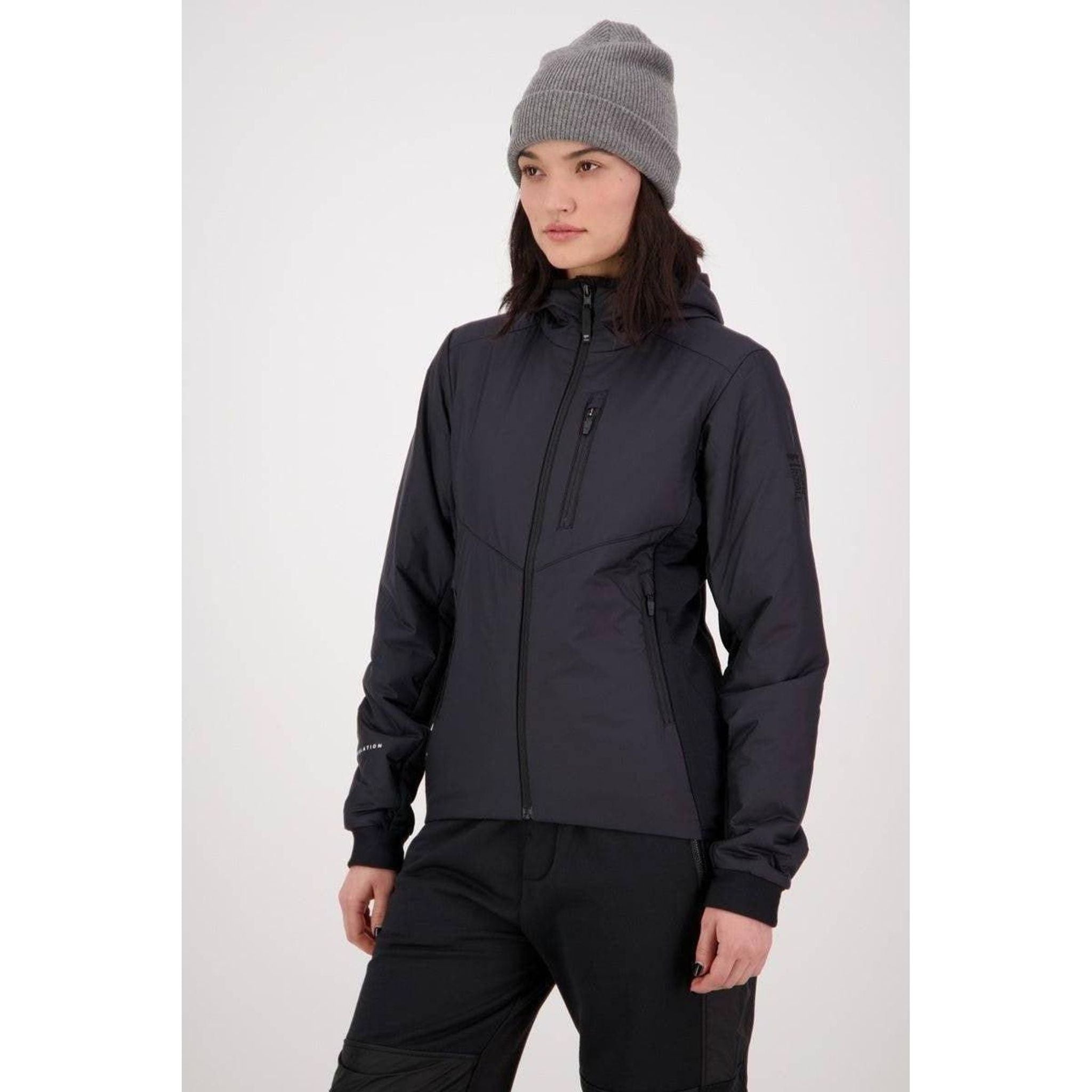 Mons Royale Womens Arete Wool Insulation Hood Outside Sports