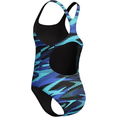 Speedo Kid's Girl Hyperboom Allover Print One Piece