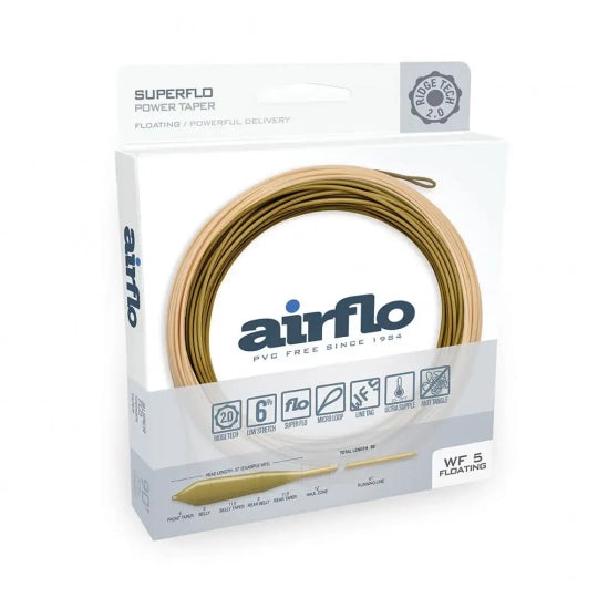 Airflo Super Flo Power Taper WF-6 Floating Fly Fishing Line
