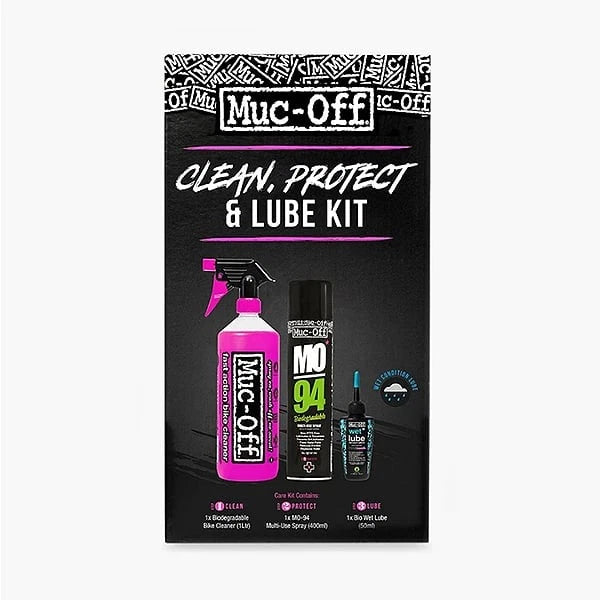 Muc Off Wet Clean/Protect/Lube Kit