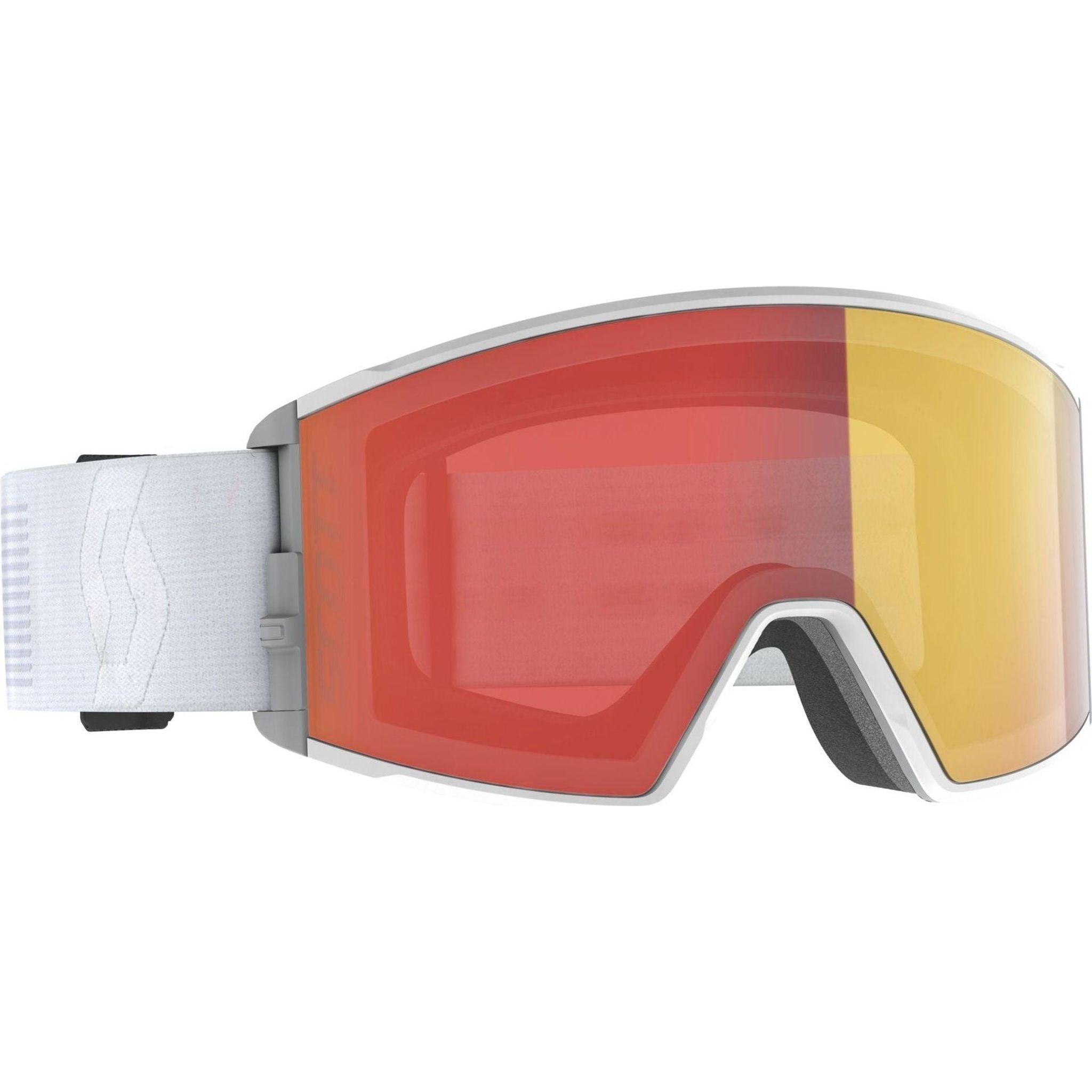 Scott React LS mineral white light sensitive red chrome <span style="background-color:rgb(246,247,248);color:rgb(28,30,33);"> Goggles </span>