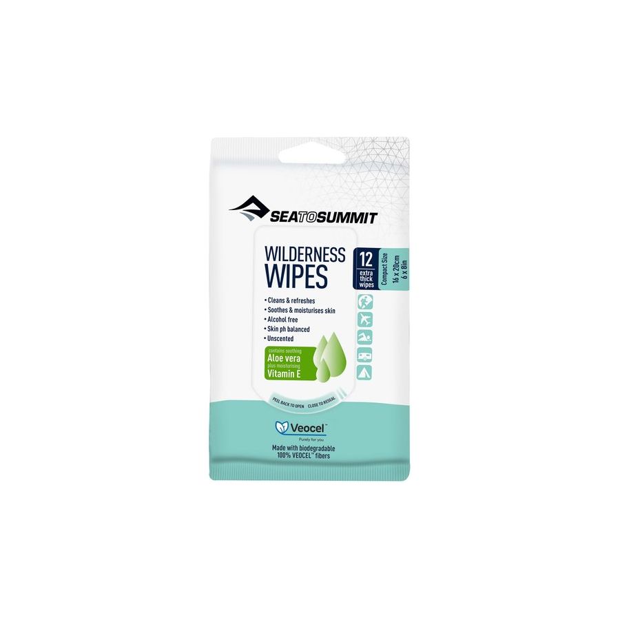 Sea To Summit Wilderness Wipes 12 Pack Camp Wash Outside Sports