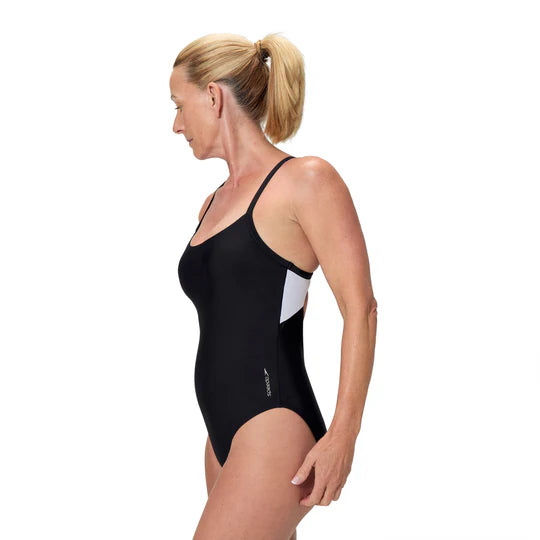 Speedo Women's Solid Racerback Swimsuit