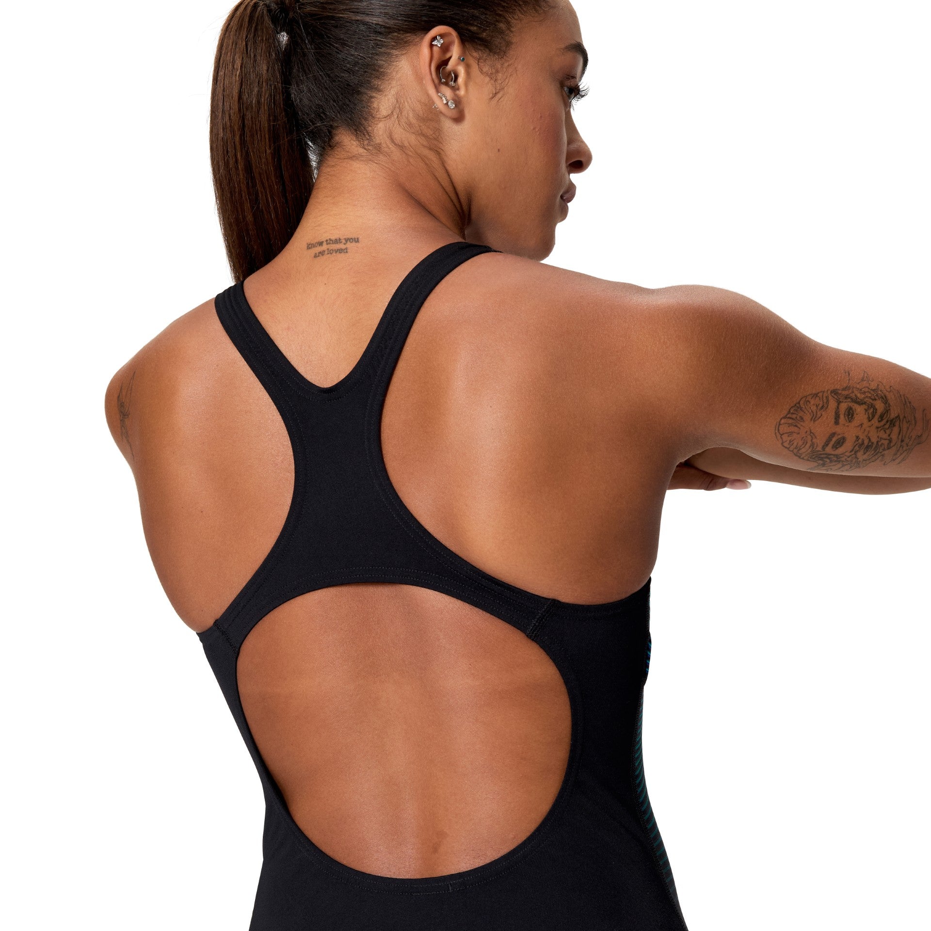 Speedo Women's Printed Medalist Swimsuit